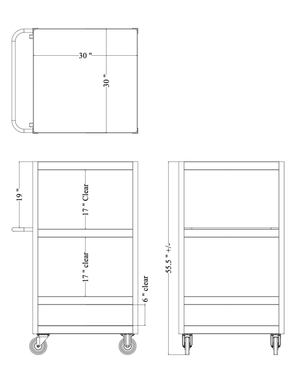 Custom shelf cart